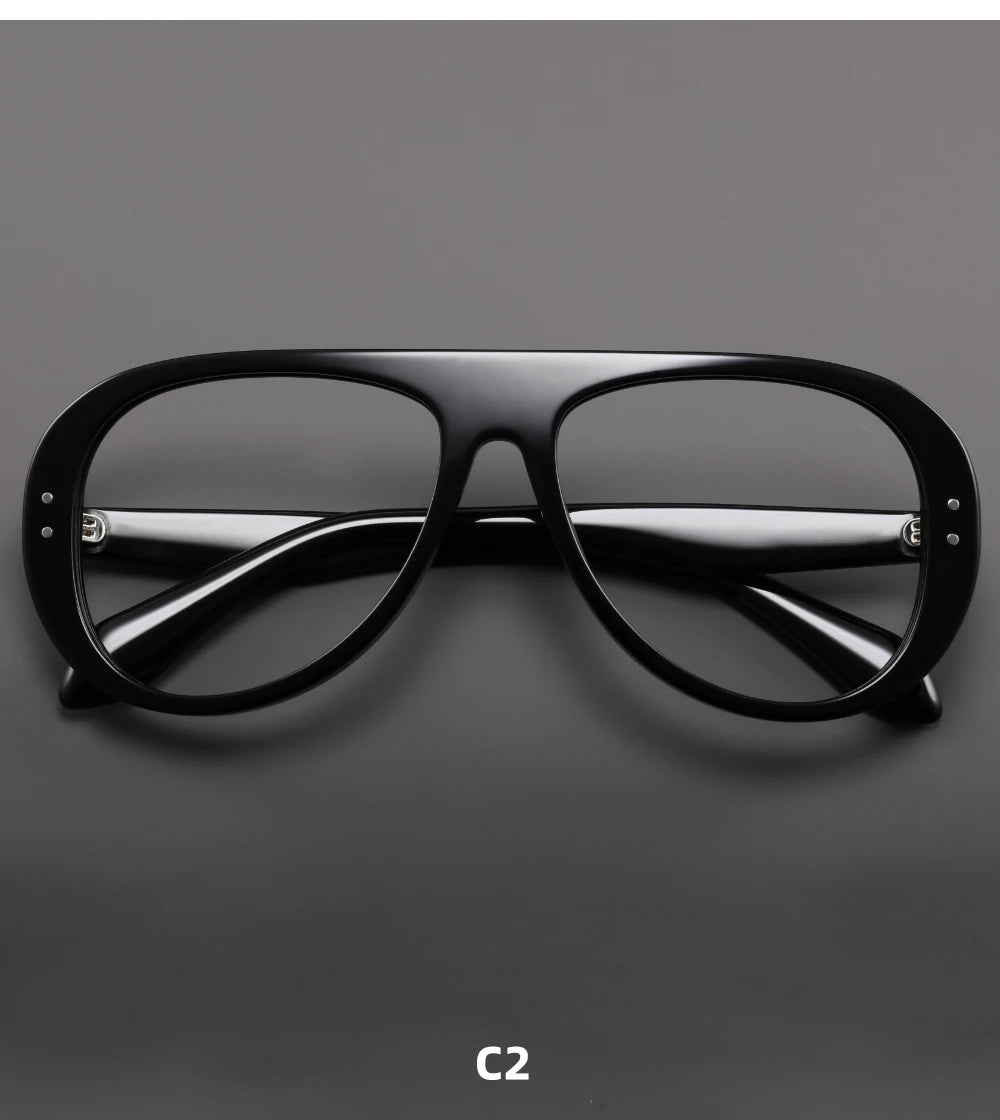 Trendy Acetate Pilot Optical Frames for Stylish Vision