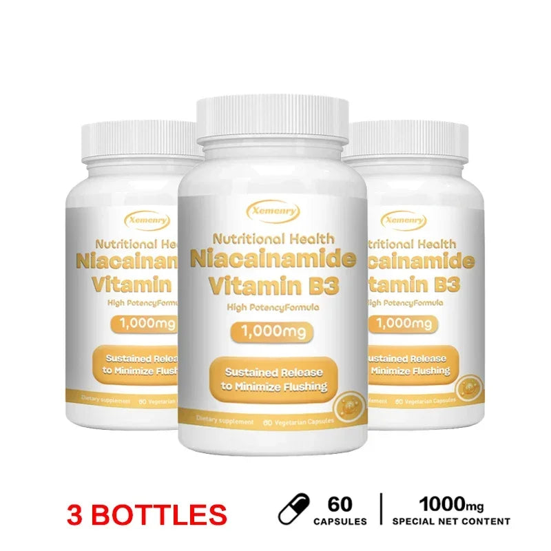 Niacinamide Vitamin B3 Capsules | Boost Brain & Heart Health