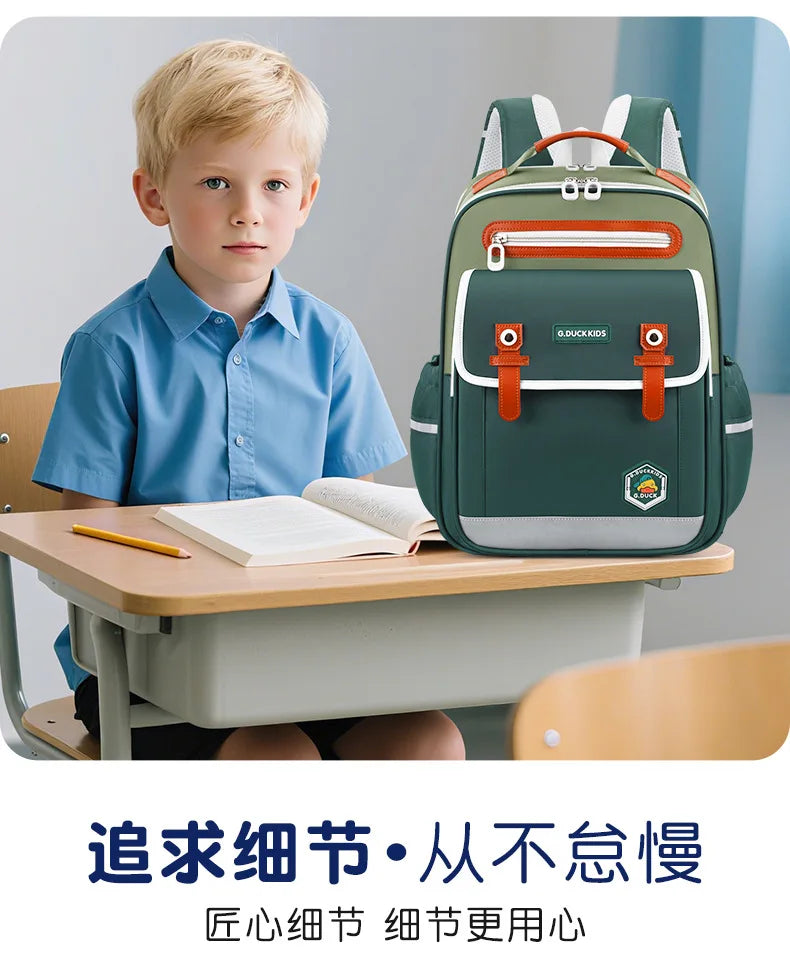 Ergonomic Kids Backpack for Grades 1-6 | Large Capacity School Bag