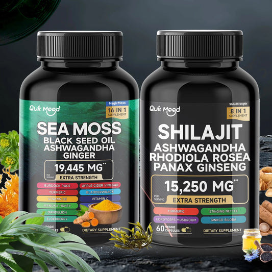 High Potency Vitality Combo | Sea Moss & Shilajit Bundle