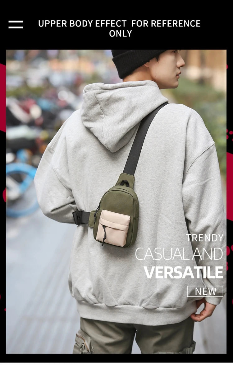 Trendy Mini Chest Bag for Men | Lightweight Casual Crossbody Sling