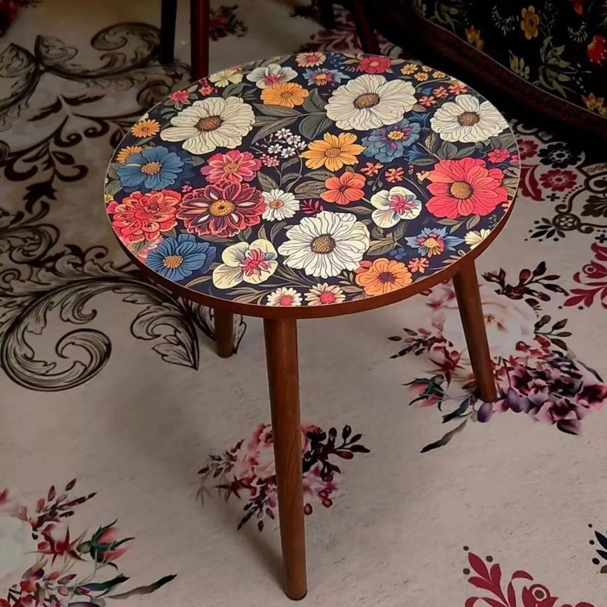 Stylish Round Wooden Coffee Table | Versatile Living Room Furniture
