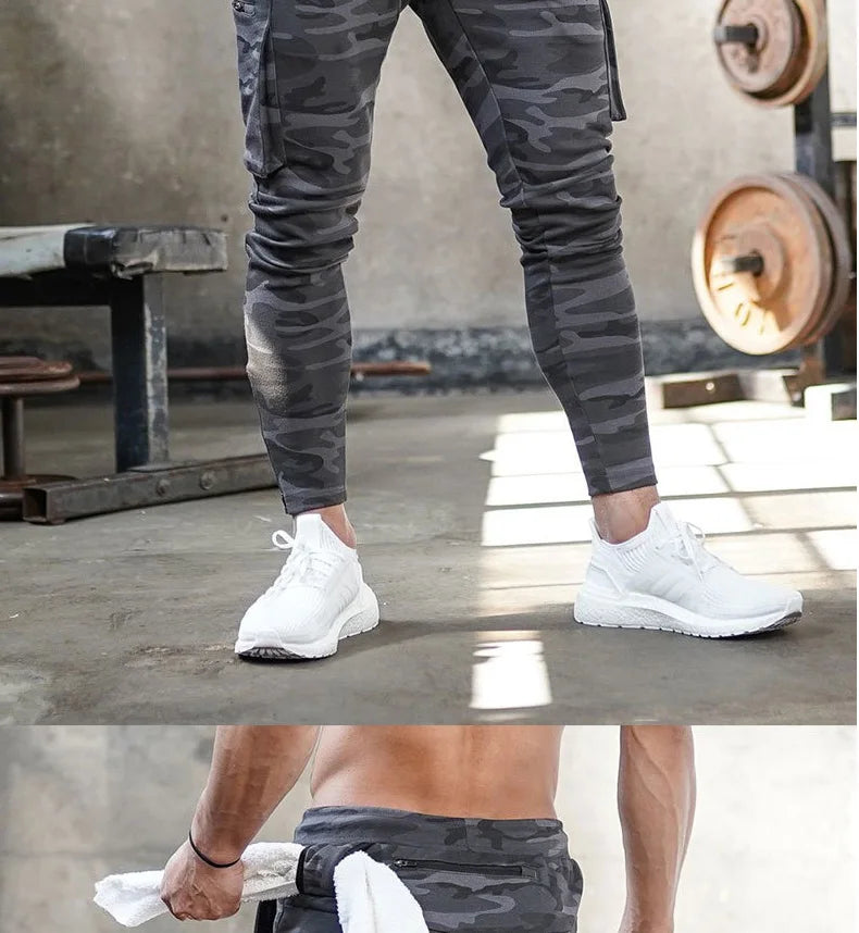 Men's Multi-Pocket Workout Training Pants | Stylish Jogging Sweatpants