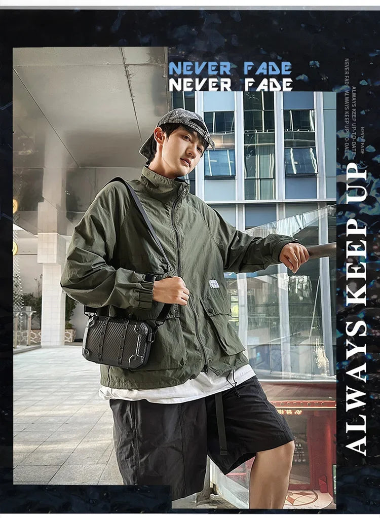 Luxury Mini Messenger Bag for Men | Stylish Pu Leather Crossbody