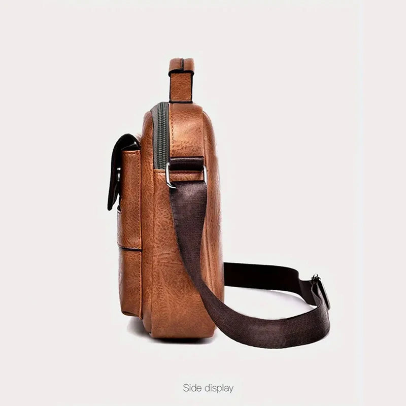 Elegante bandolera de piel sintética multicolor | Diseño ligero
