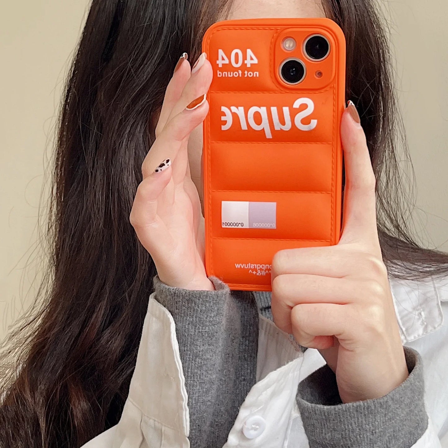 Cute Silicone Down Jacket Puffer Case for iPhone | Protective Cover