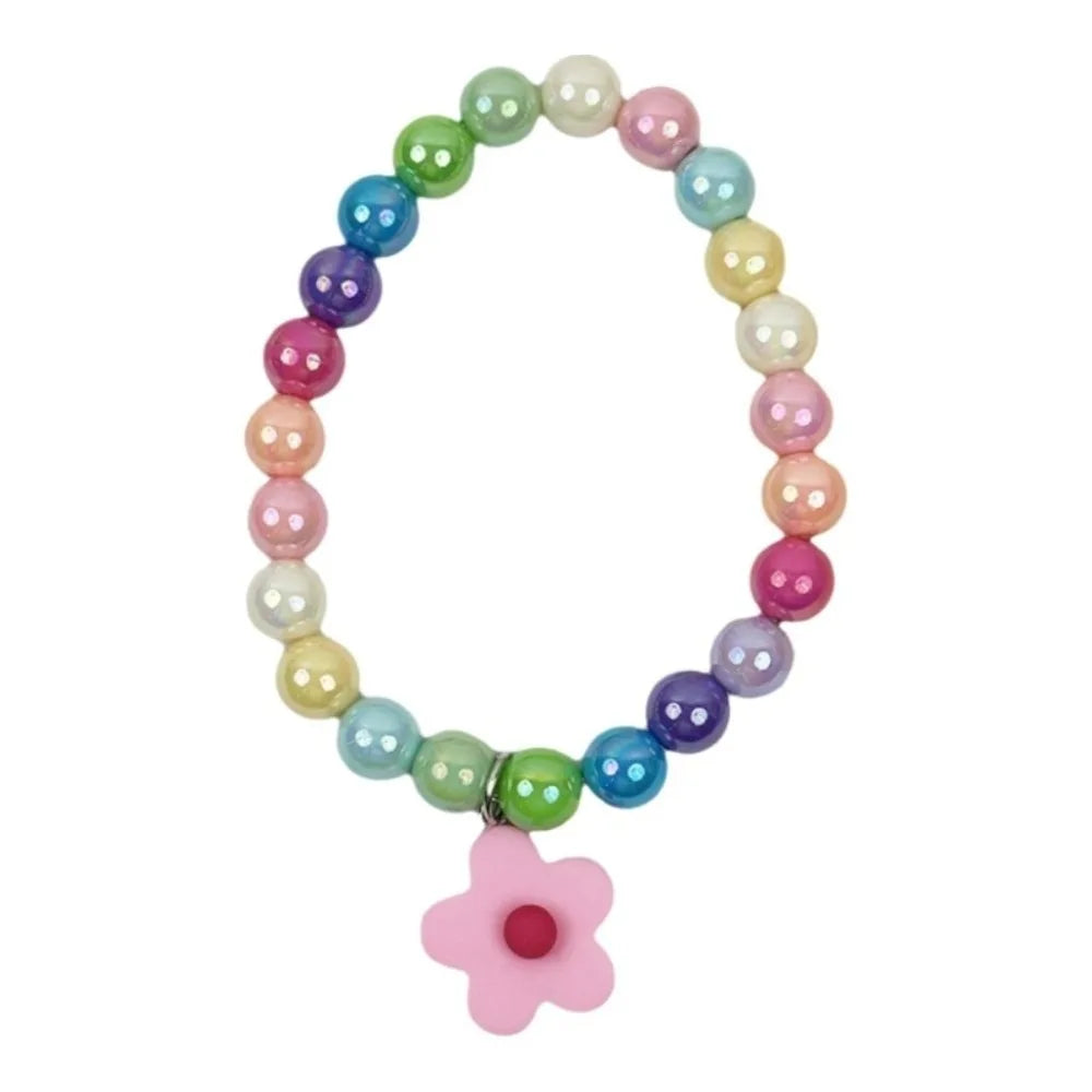 Adjustable Beaded Cat Flower Pendant Neck Chain | Pet Jewelry