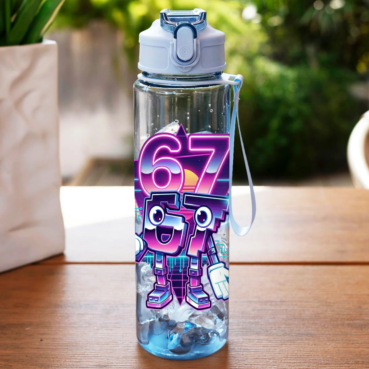 Portable 750ml Summer Straw Cup | BPA Free Water Bottle