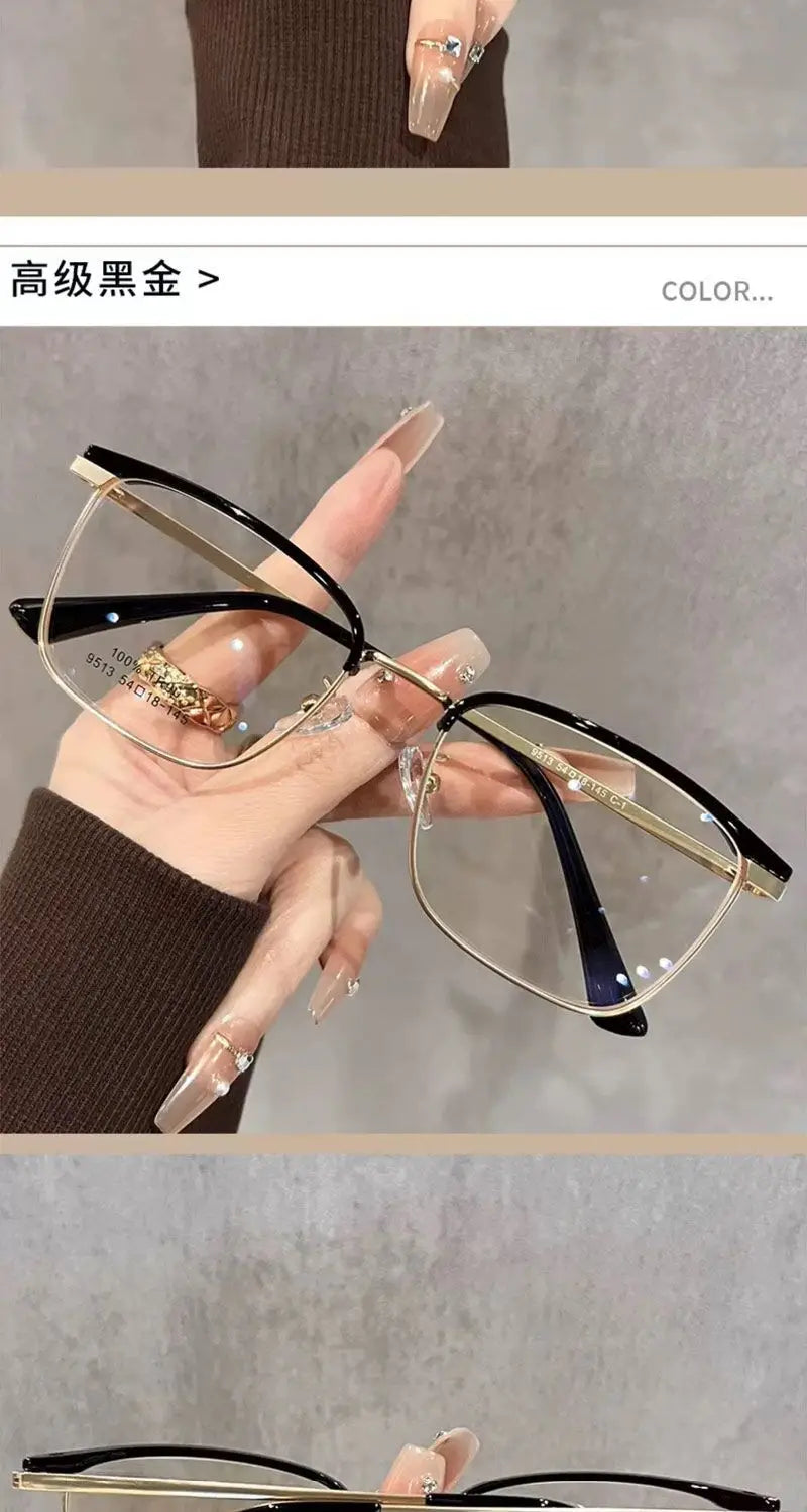Rectangular Anti Blue Light Glasses | Stylish Nearsighted Eyewear