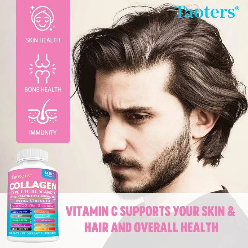 Collagen Supplements with Biotin & Hyaluronic Acid for Skin & Joints