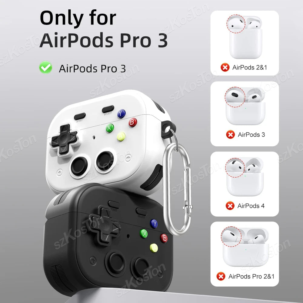Estuche protector rígido para AirPods Pro 3 | Clip de bloqueo seguro