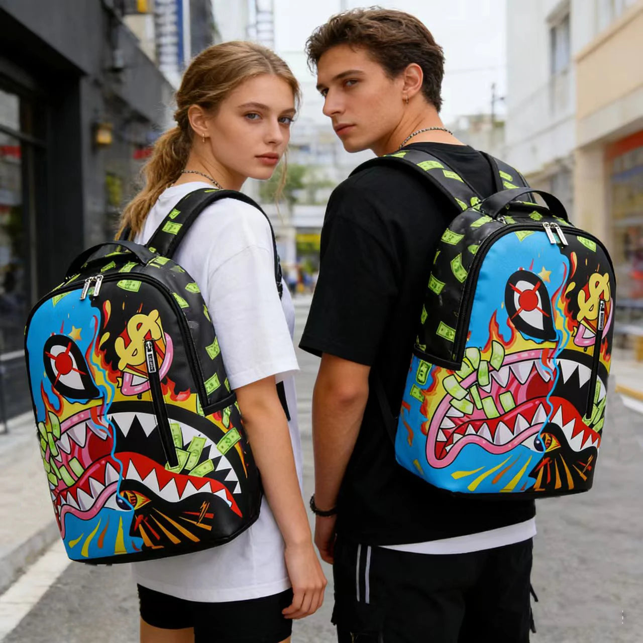 Versatile Street-Style Backpack | Large Capacity Travel Bag