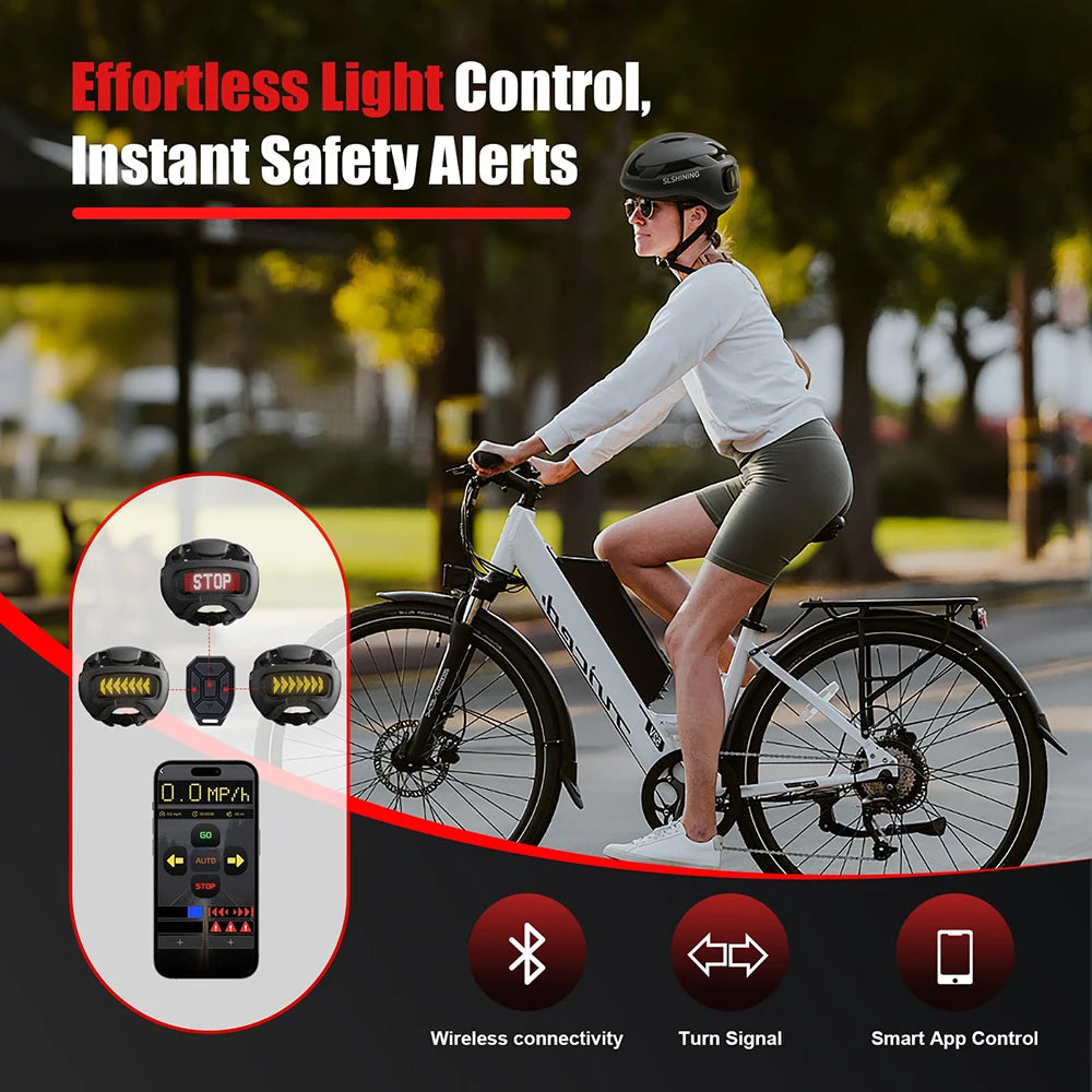 Adjustable Cycling Helmet with LED Display for All Riders