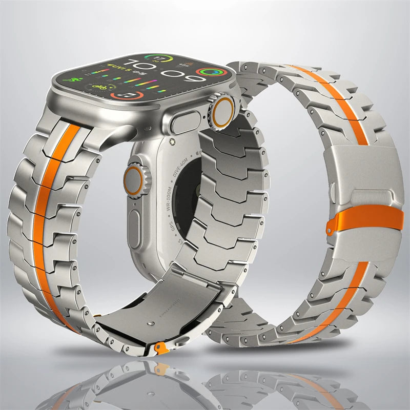 Titanium Color Metal Strap for Apple Watch | Premium Quality Band