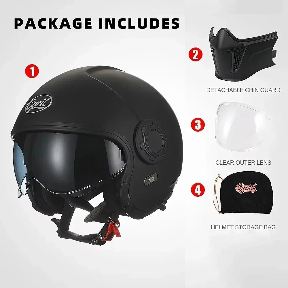 Lightweight Convertible Full Face Helmet for Electric Scooters