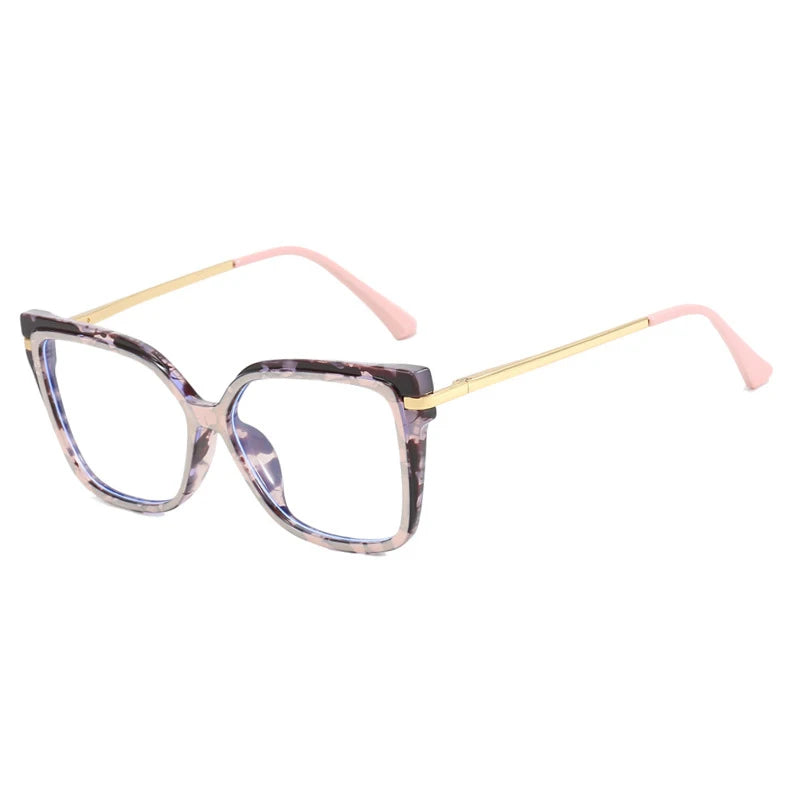 Stylish Retro Square Glasses Frame | Anti-Blue Light Protection