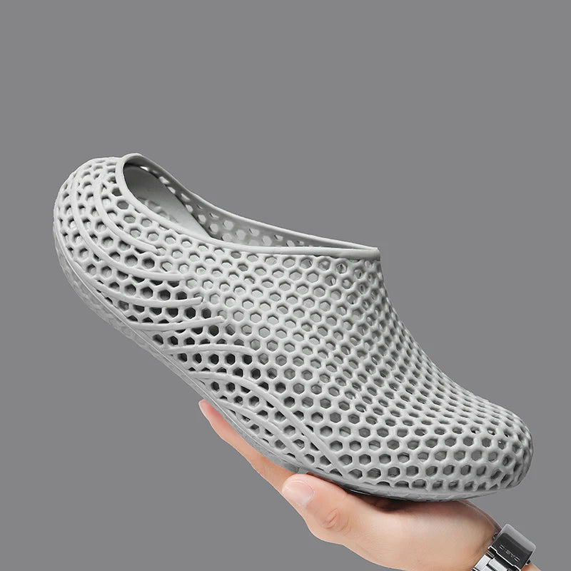 Men's Breathable EVA Clogs | 3D Printed Non-Slip Garden Shoes