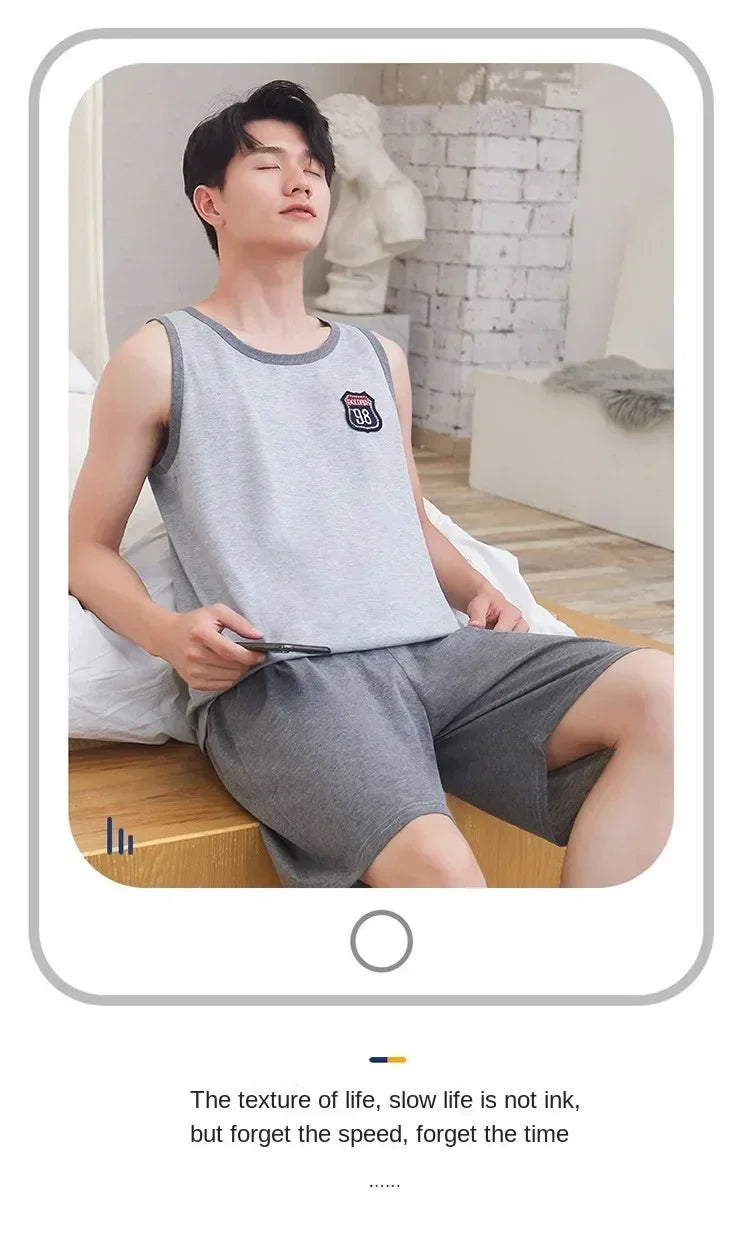 Men's Summer Pajamas | Cool & Comfortable Short-Sleeve Sleepwear