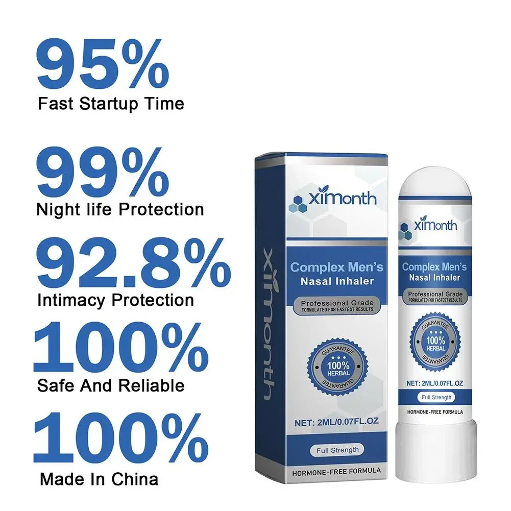 Men's Energy Enhancer Nasal Inhaler | Boost Endurance & Refresh