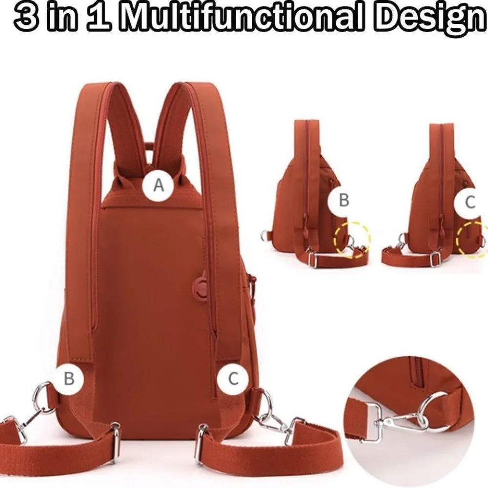 New Oxford Fabric Backpack Large Capacity Waterproof Chest Bags Multi-purpose Multi Layer Travel Bag Outdoor Hiking