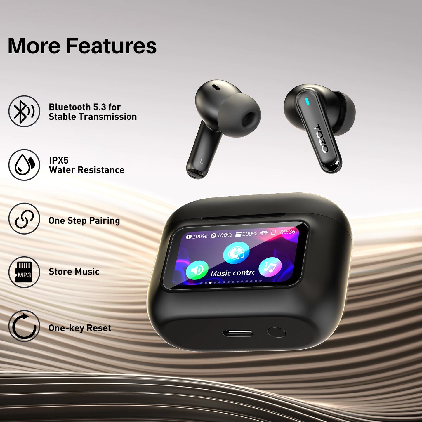 Smart AI Translation Earbuds | Wireless Noise Cancelling Earphones