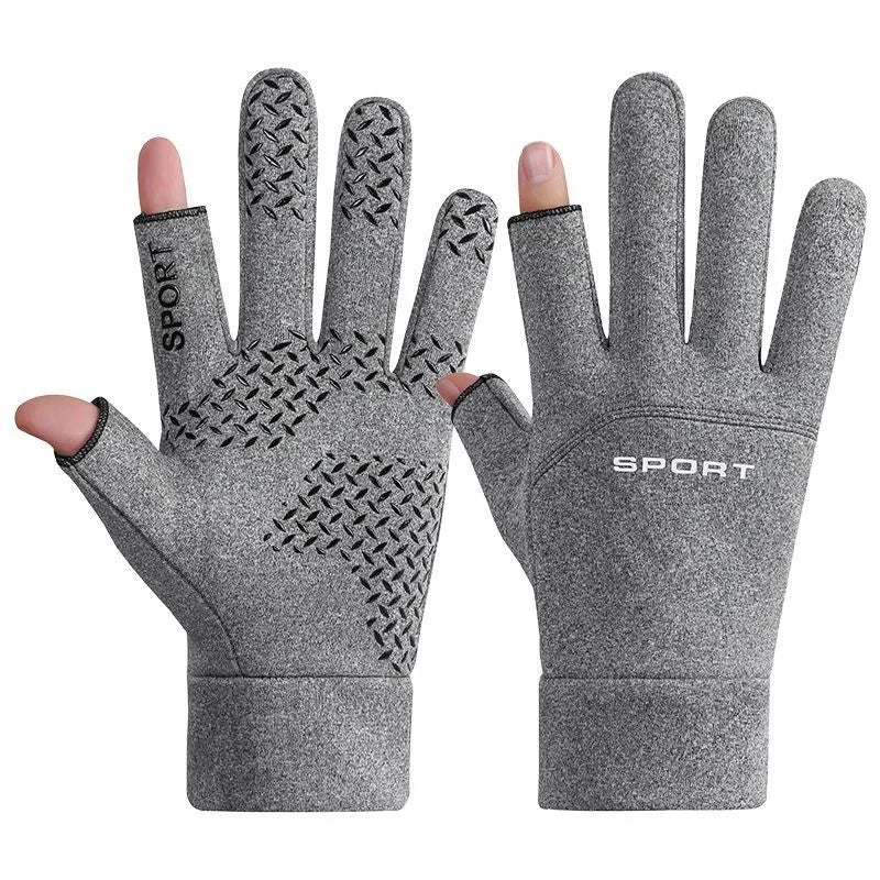 Warm Fleece Ski Gloves | Anti-Slip Thermal Gloves for Winter
