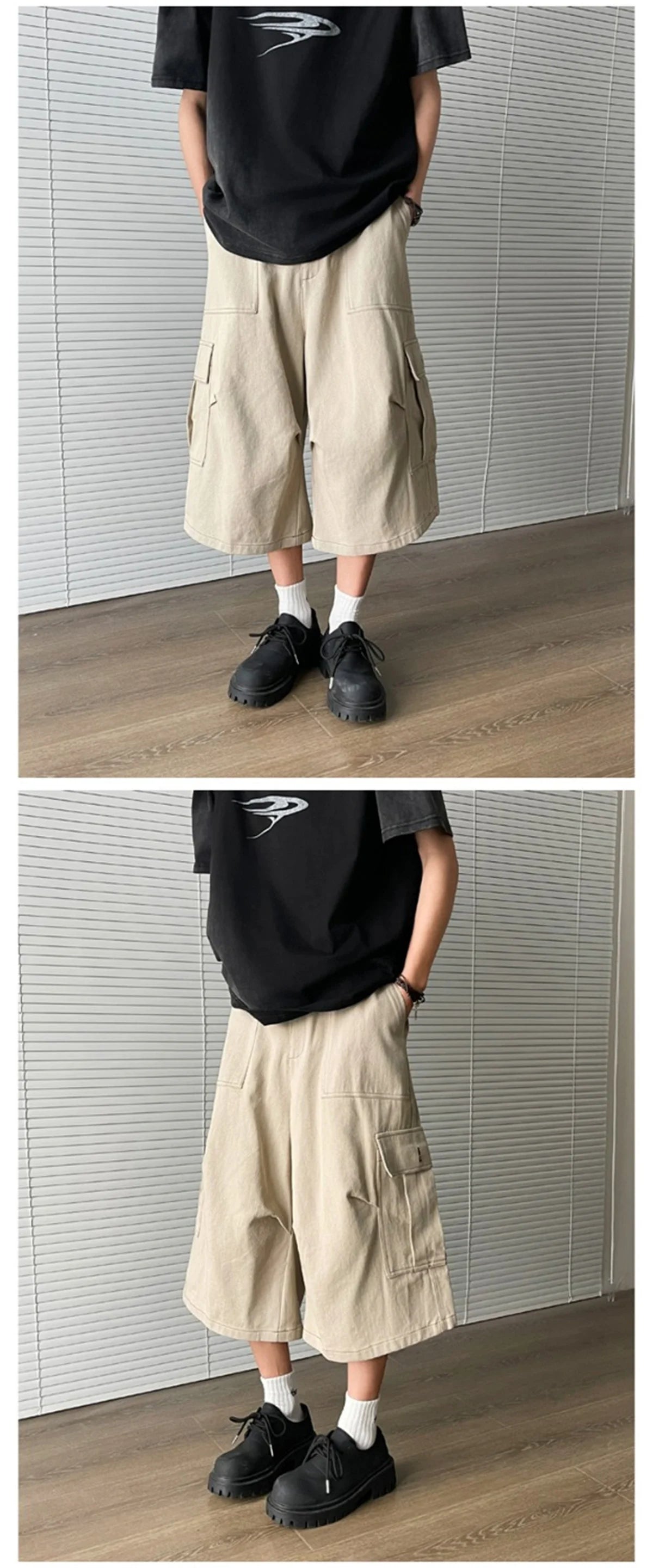 Vintage Cargo Shorts for Men | Oversized Y2k Grunge Streetwear