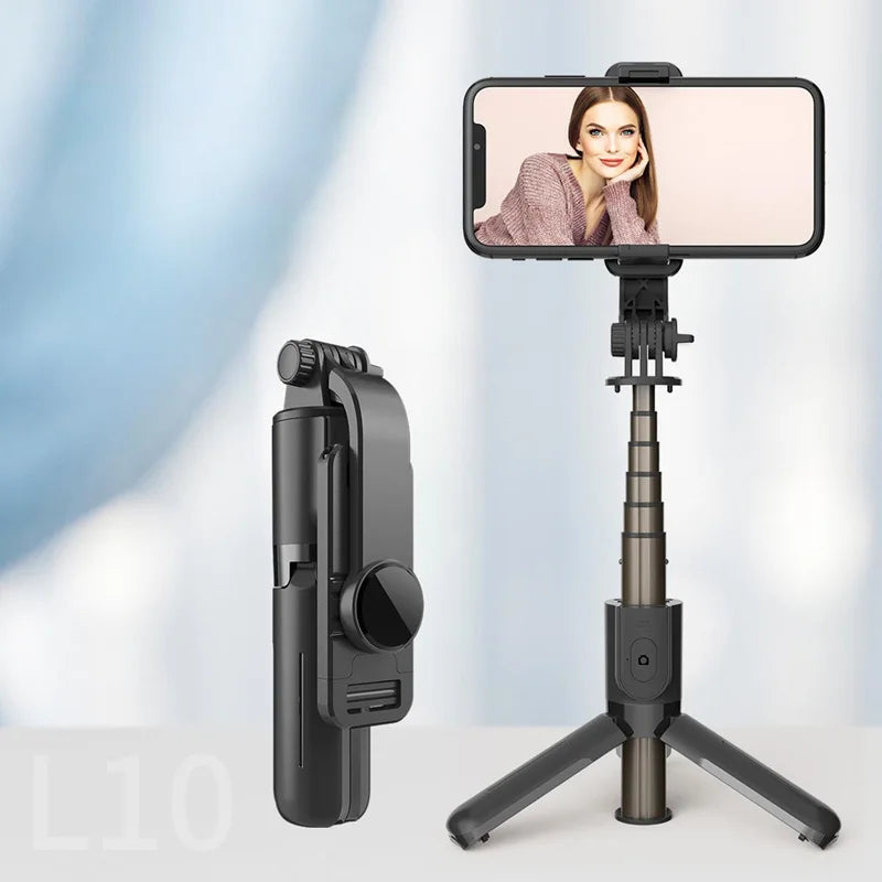 Extended Selfie Stick Tripod with Wireless Bluetooth Remote & LED Light