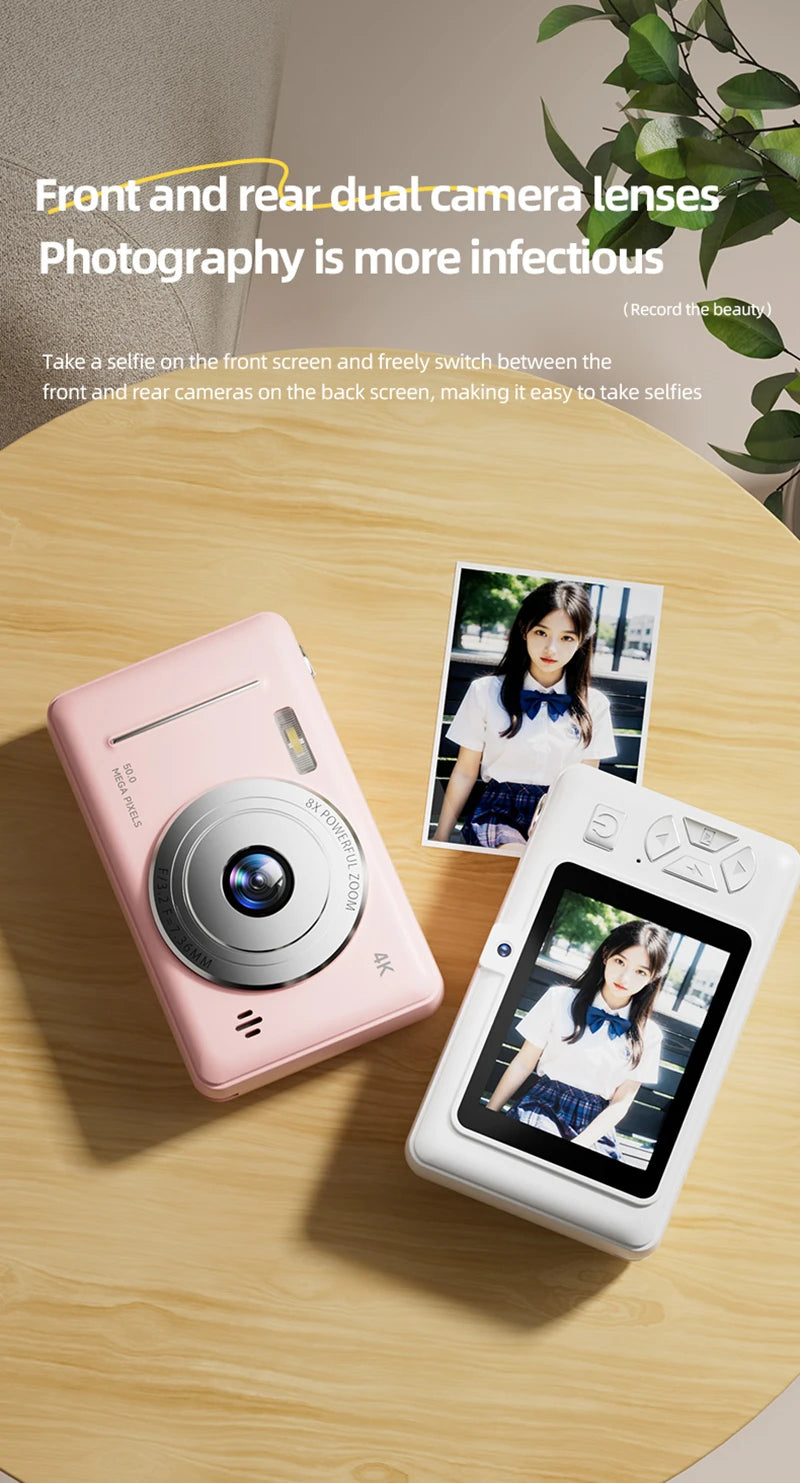 Portable 4K CCD Retro Digital Camera | 50MP Autofocus Photography
