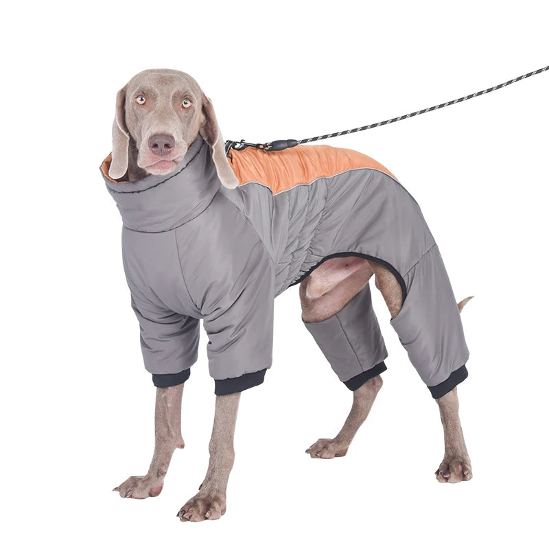 Waterproof Dog Rompers Jumpsuit | Winter Overalls for Large Dogs