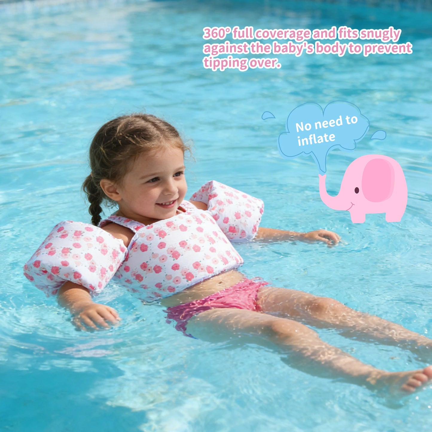 Toddler Swim Vest For Kids | Safe Floating Swim Jacket