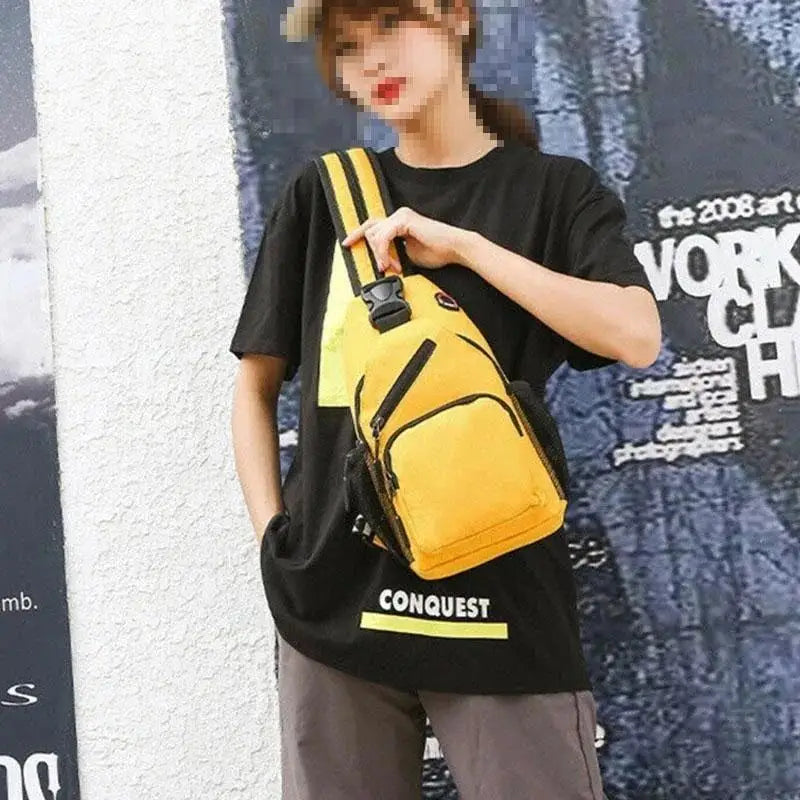 Adjustable Women's Chest Bag | Versatile Small Sports Backpack
