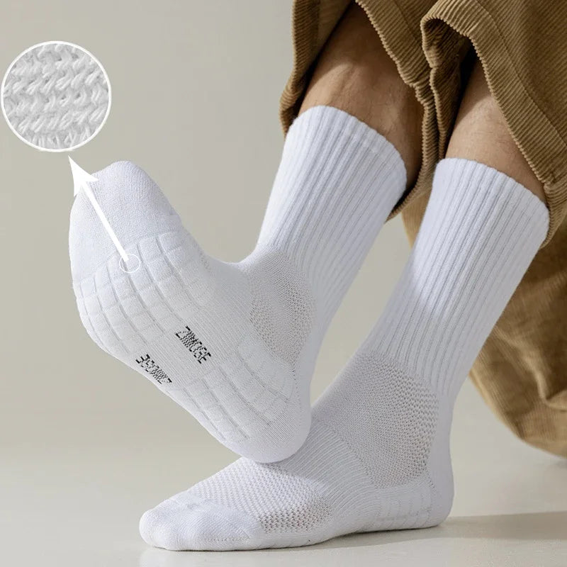 Men's Vintage Letter Medium Tube Socks | Thick Sports Comfort