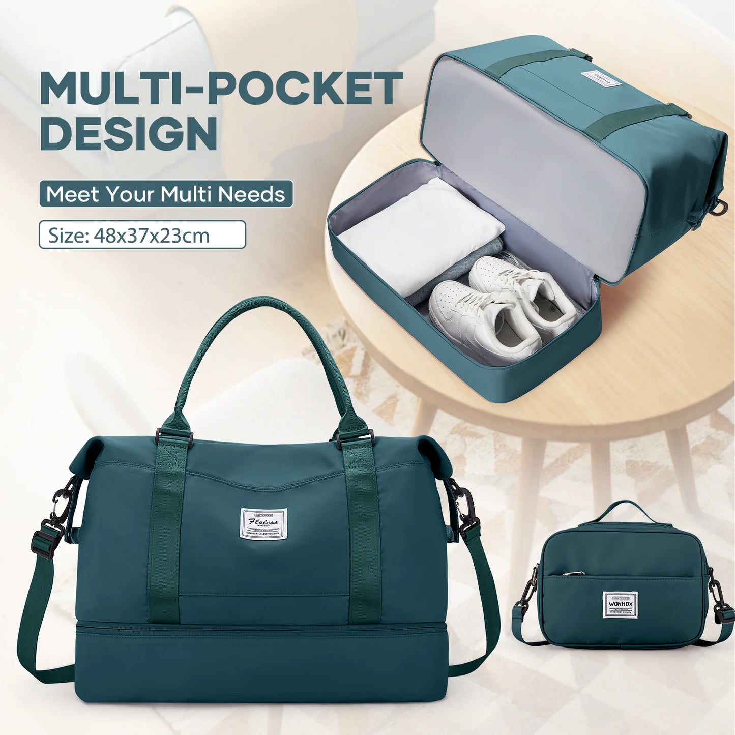 Large Capacity Lightweight Travel Duffle Bag for Weekend Adventures