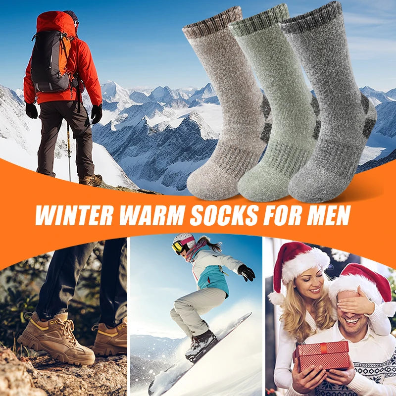 Super Thick Crew Socks for Winter | Warm, Durable & Versatile