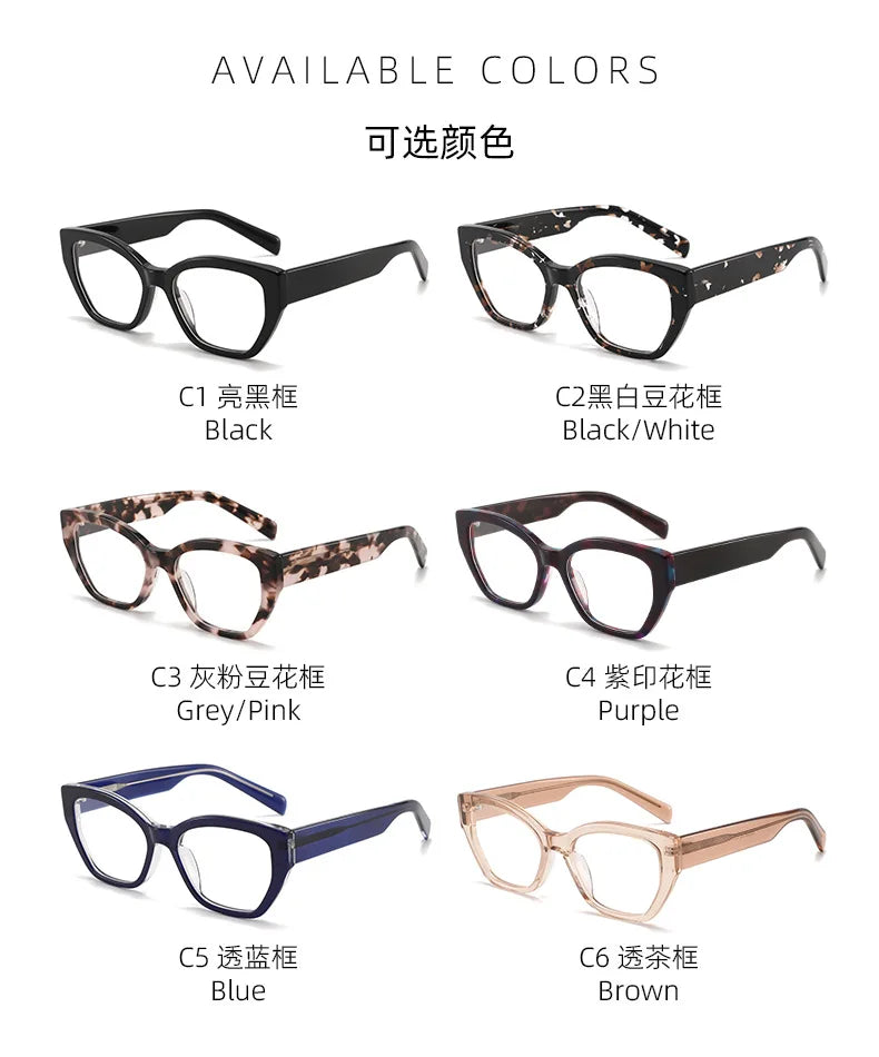 Stylish Cat Eye Reading Glasses | Anti-Blue Light Eyewear