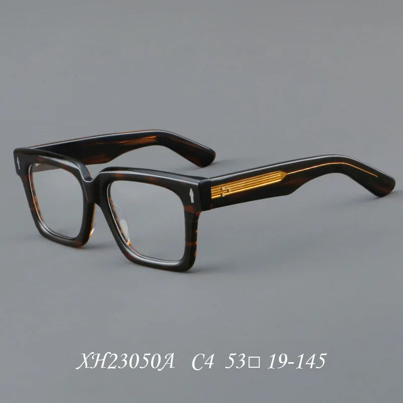 Customizable Retro Geometric Square Anti-Blue Light Eyewear