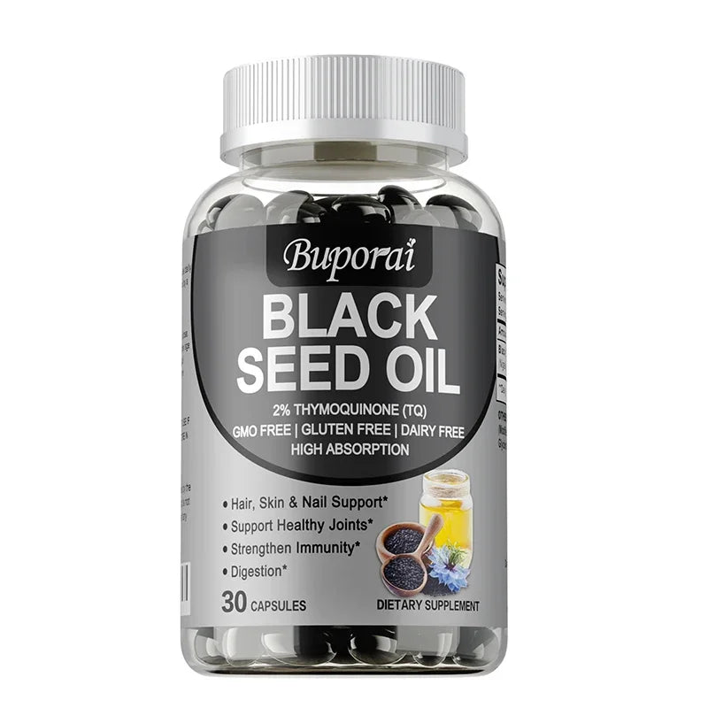 Premium Black Seed Oil Capsules | Immune Health & Wellness Support