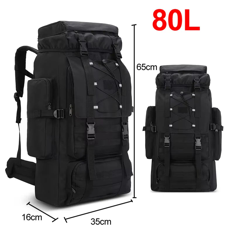 Large 130L Hiking Camping Backpack | Durable Outdoor Rucksack