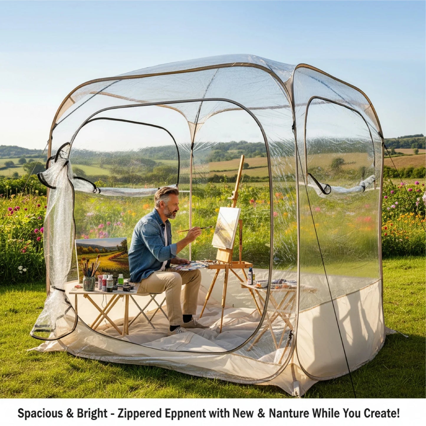 Portable Pop-Up Bubble Tent | Windproof Outdoor Shelter