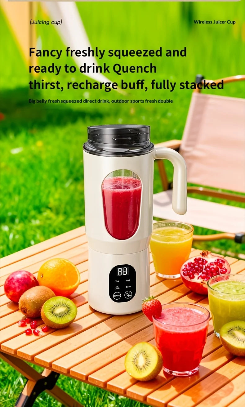 Portable Juice Maker Blender | 580ML Juicer for Smoothies & Shakes