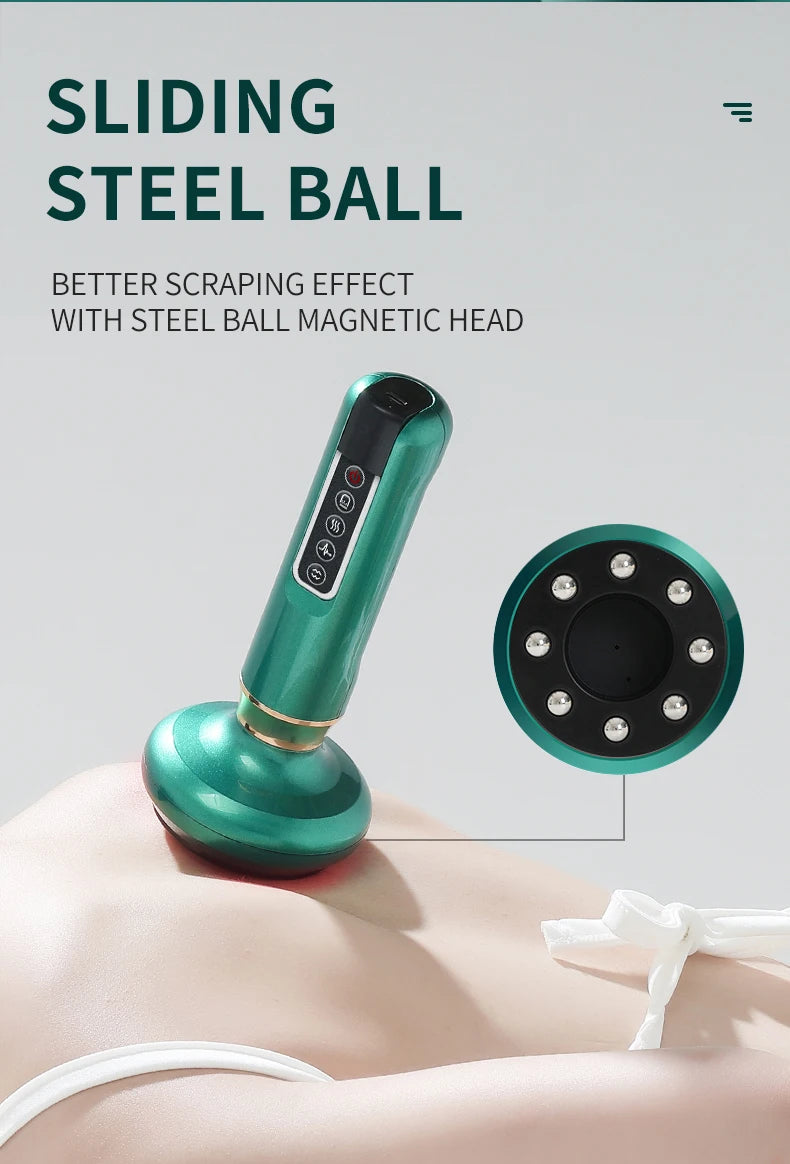 Tricolor Electric Gua Sha Massager | Slimming Infrared Therapy