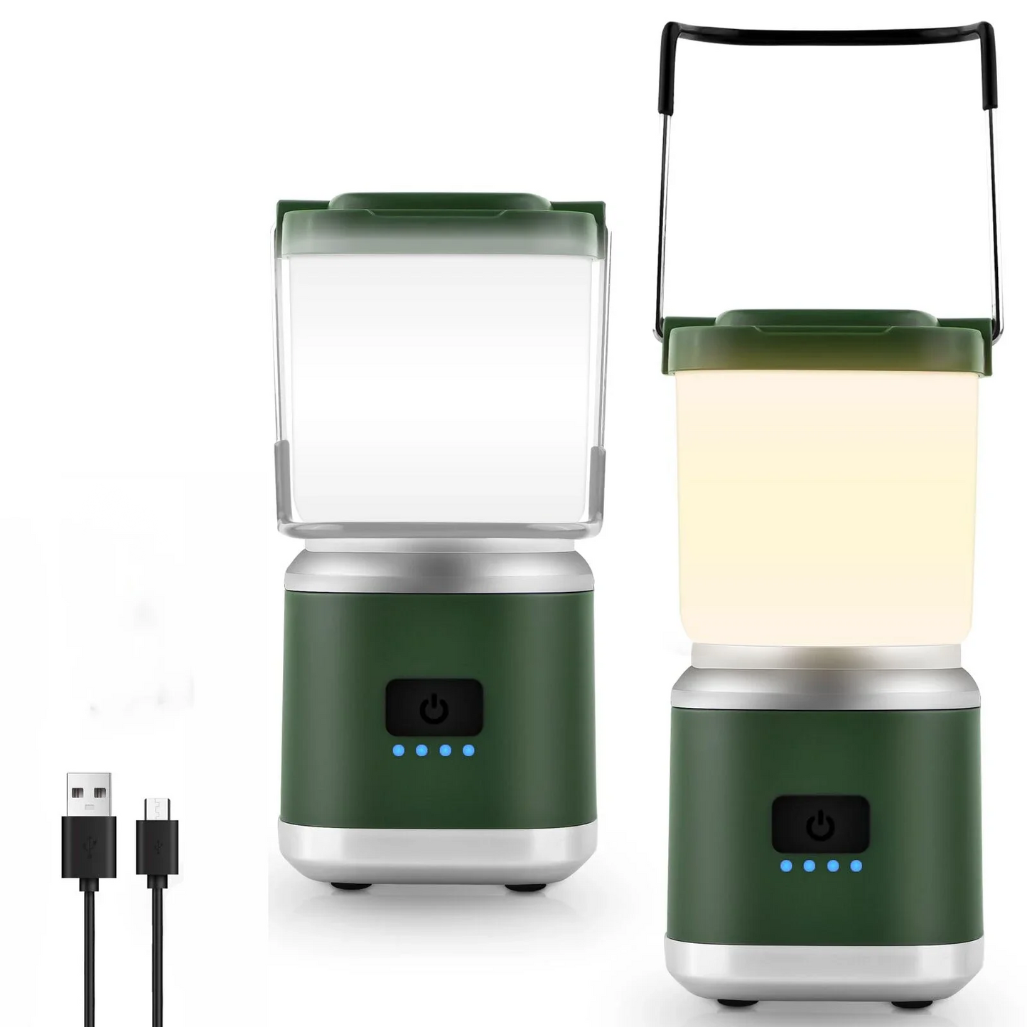 Linterna de camping portátil recargable | Luz de mano versátil