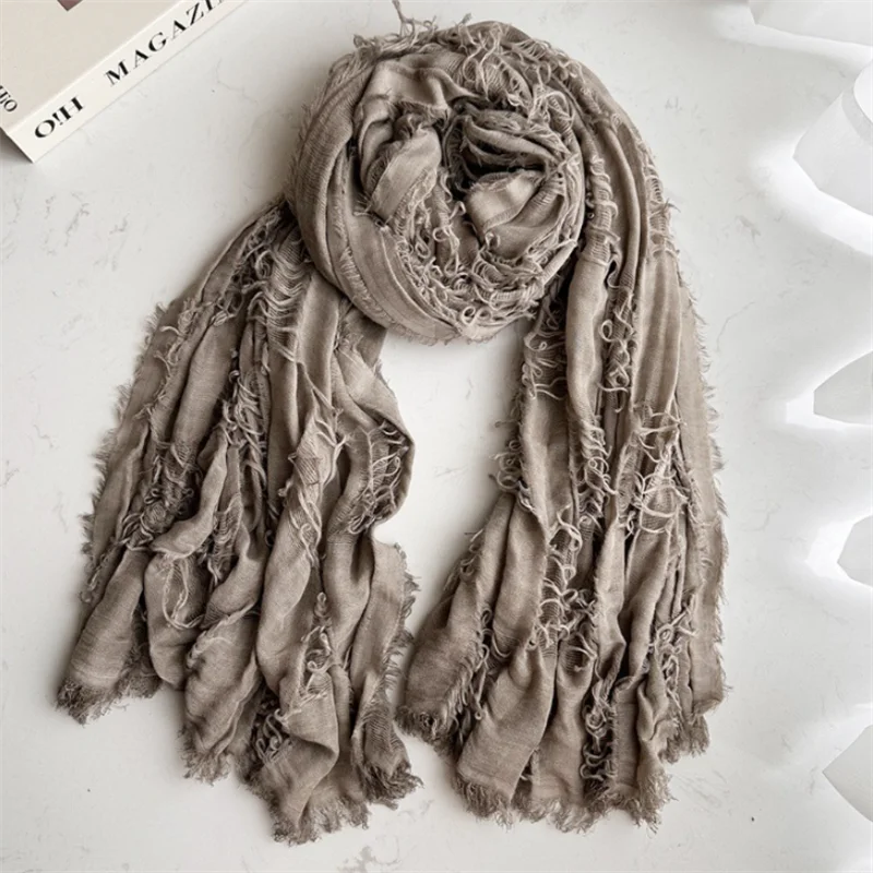 Unisex Steampunk Hip Hop Cotton Linen Scarf | Versatile Fashion Shawl