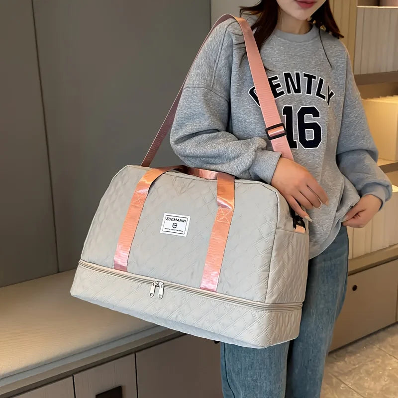 Large Capacity Luxury Duffel Bag | Travel Gym Tote with Pockets