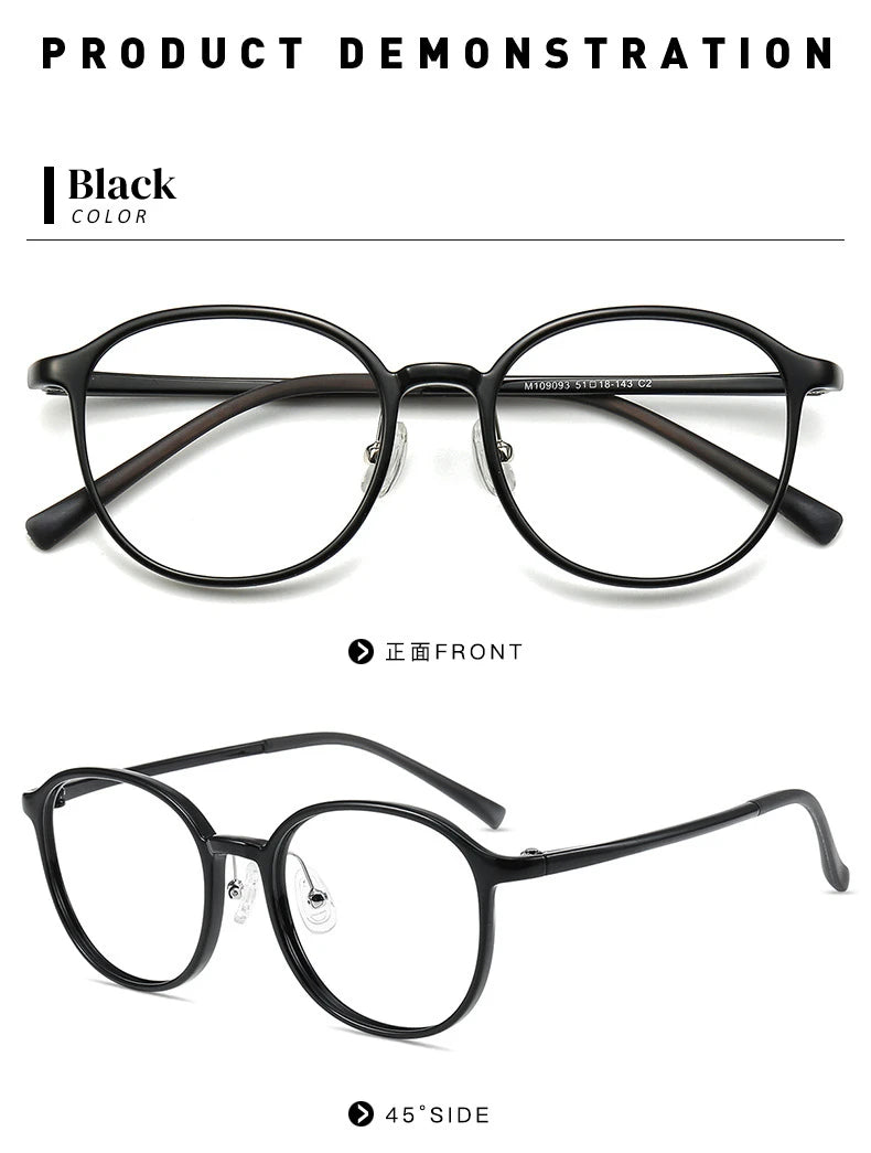 Anti Blue Light Photochromic Prescription Glasses | Retro Round Frames 2026