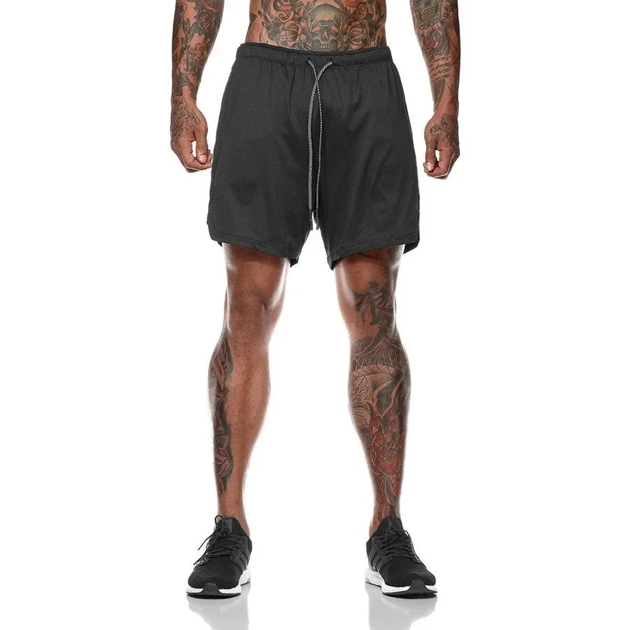 Men's Double-Decker Sport Shorts | Perfect for Summer Fitness