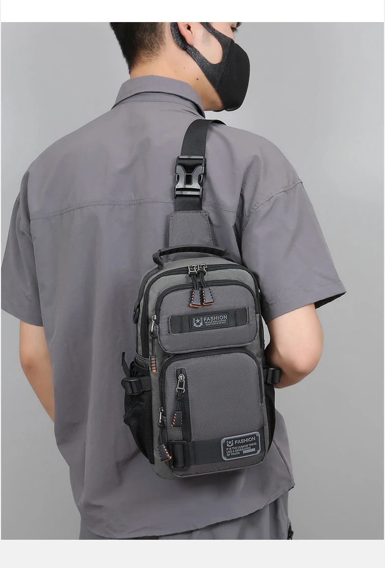 Men's Fashion Oxford Waist Pack | Versatile Casual Chest Bag