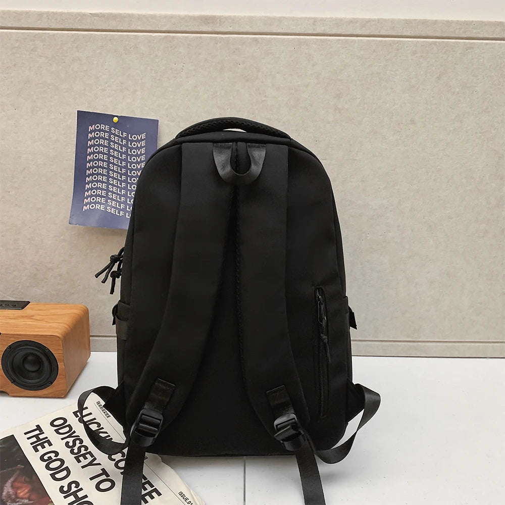 Large Capacity Solid Color Backpack for Students | Travel Ready