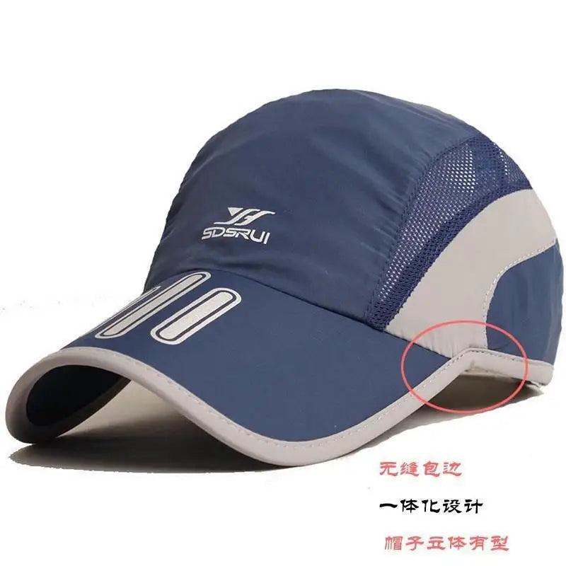 Classic Men's Tide Spring Summer Peaked Cap Quick-drying Sports Sun Hat Women's Baseball Cap Casual Versatile Outdoor Running